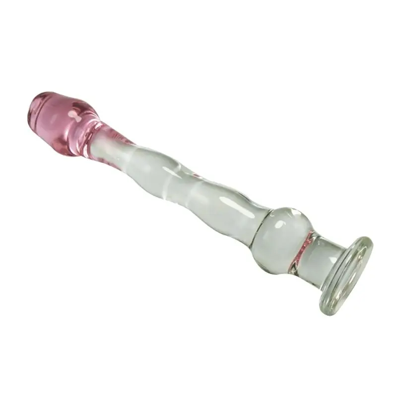 Хрустальное стекло с розами Анальная пробка жезл удовольствия фаллоимитатор