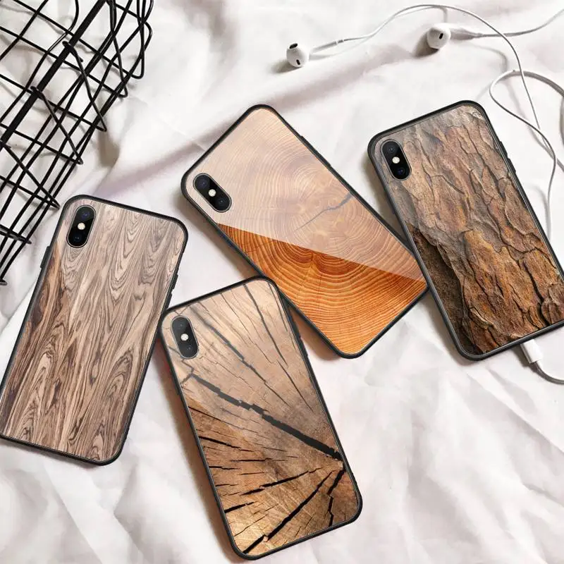 

Pattern wood textures Phone Case Tempered glass For iphone 5C 6 6S 7 8 plus X XS XR 11 PRO MAX