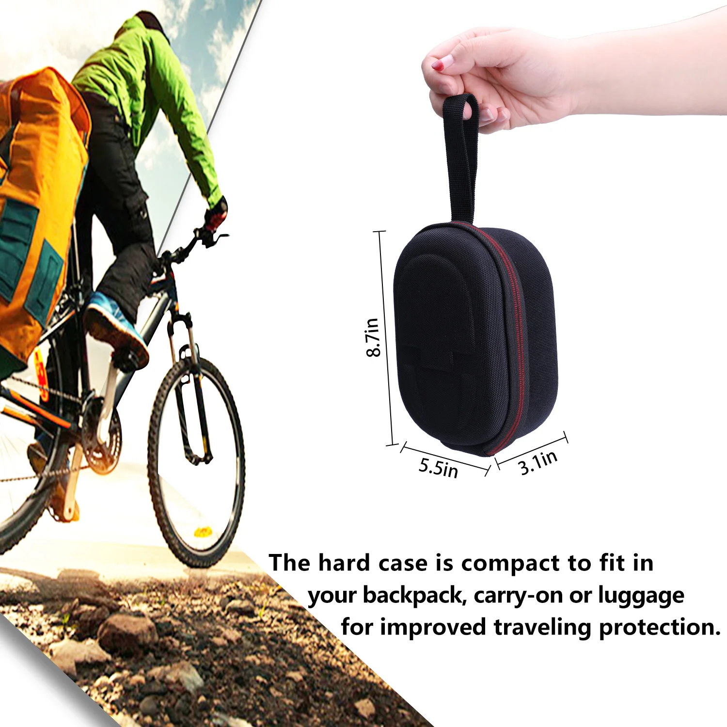 LTGEM EVA Жесткий Чехол для JBL Clip 5 портативный динамик с Bluetooth-красный