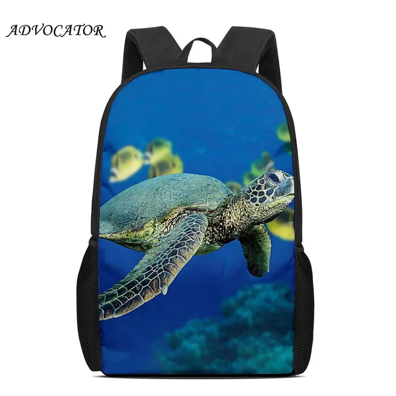 

School Bags for Students Sea Turtle Pattern Backpack Waterproof Cute School Backpack for Girls Bag Pack Plecak Dla Dzieci