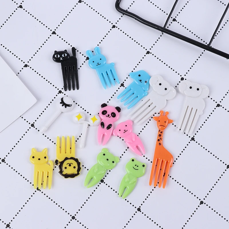 8/10 шт./компл. Мини мультфильм детей Снэк торт десерт еда Фрукты зубочистка