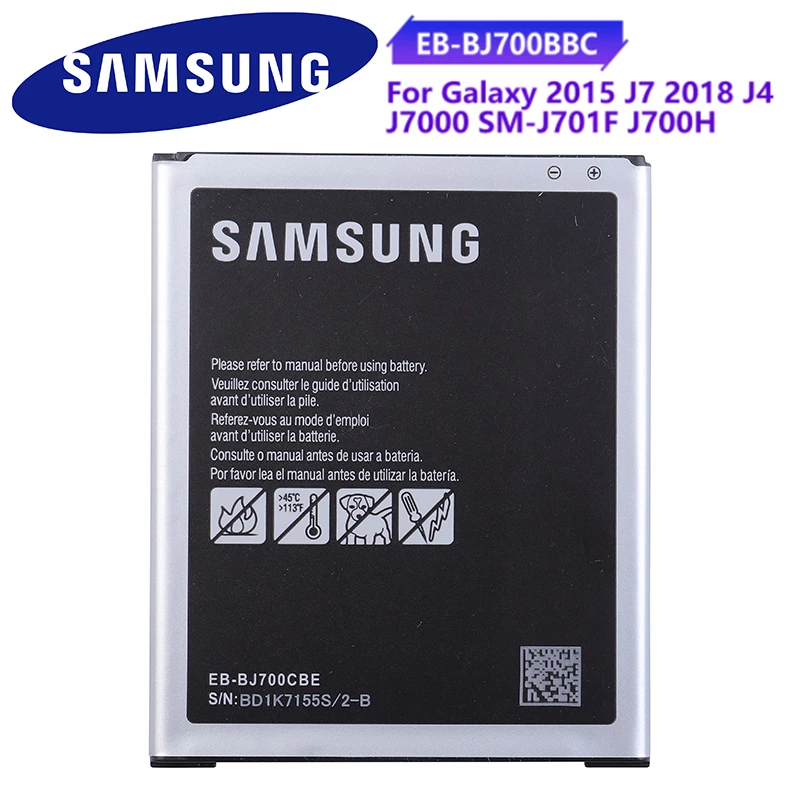Оригинальная планшетория SAMSUNG планшетофон 3000 мАч аккумулятор для Samsung GALAXY J7 J7008 J4