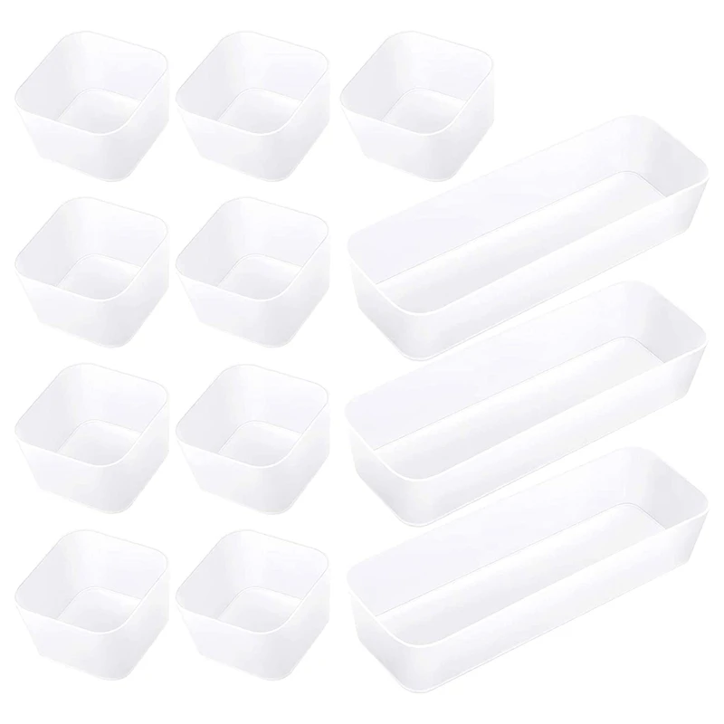 

12 Desktop Drawer Storage Box Trays, Multifunctional Storage Rack, for Office Dressing Table, Bathroom, Bedroom Kitchen