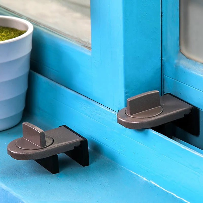 

Sliding Sash Stopper Cabinet Locks Straps Doors Security Anti-theft lock Window Sliding Door Baby Kids Child Safety Doors Lock