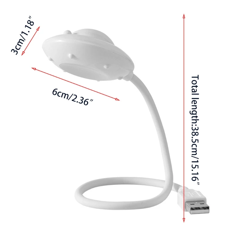 

Creative UFO Eye-Care Flexible USB Night Light for Computer Bedroom Office T21A