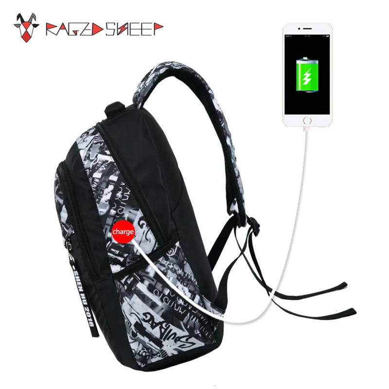 Новые мужские водонепроницаемые Оксфордские рюкзаки, светящиеся, usb зарядка, Противоугонный рюкзак, школьные рюкзаки для мальчиков-подростков