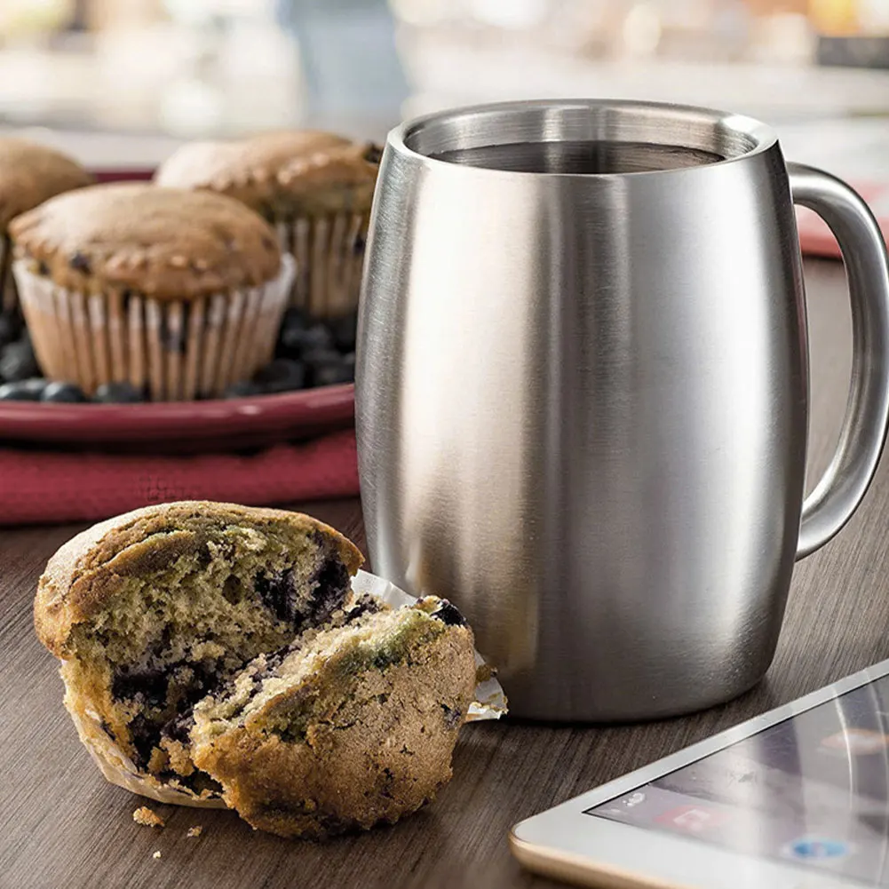 Портативный молоко чашки Кофе кружки дорожная кружка из нержавеющей стали с