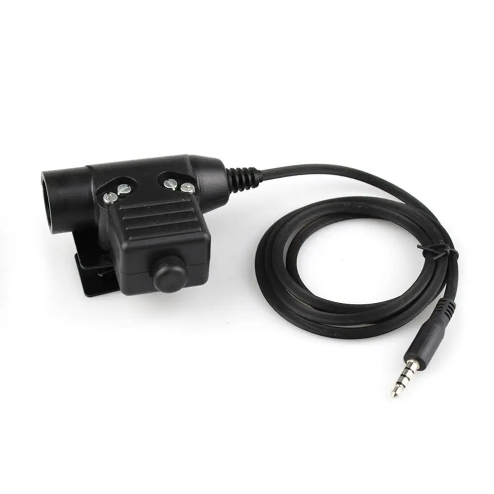 Plug PTT line Шлем связи наушники шумоподавления наушники с шумоподавлением для активного отдыха страйкбол - Цвет: Plug PTT line