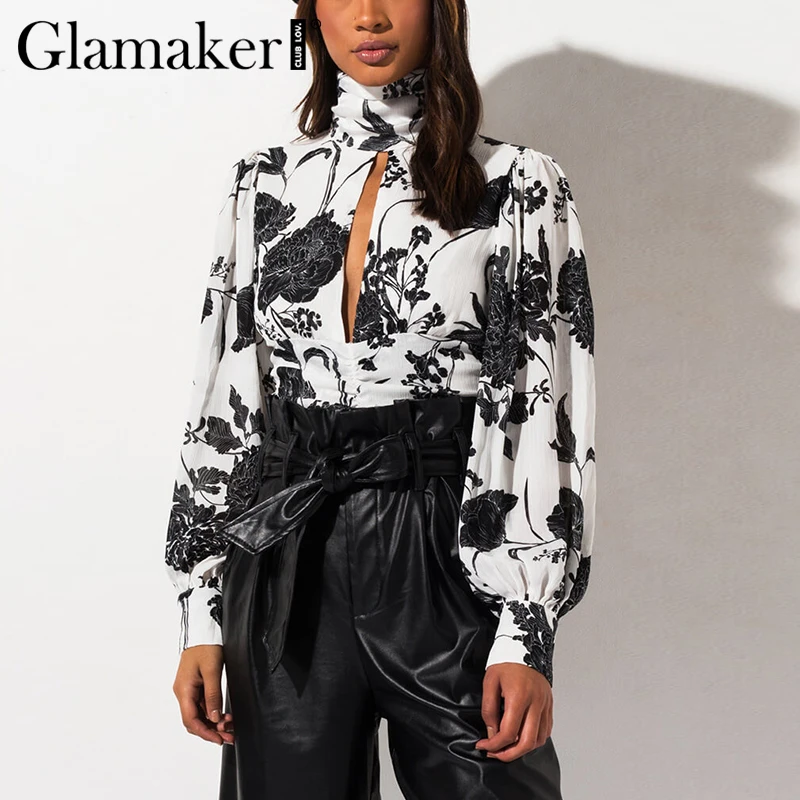 Женская блузка с открытой спиной Glamaker винтажный укороченный топ высоким