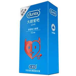 Презервативы Durex 30 шт.упак. Love, ароматизированные ванильным ароматом, для мужчин, натуральный латексный рукав для пениса