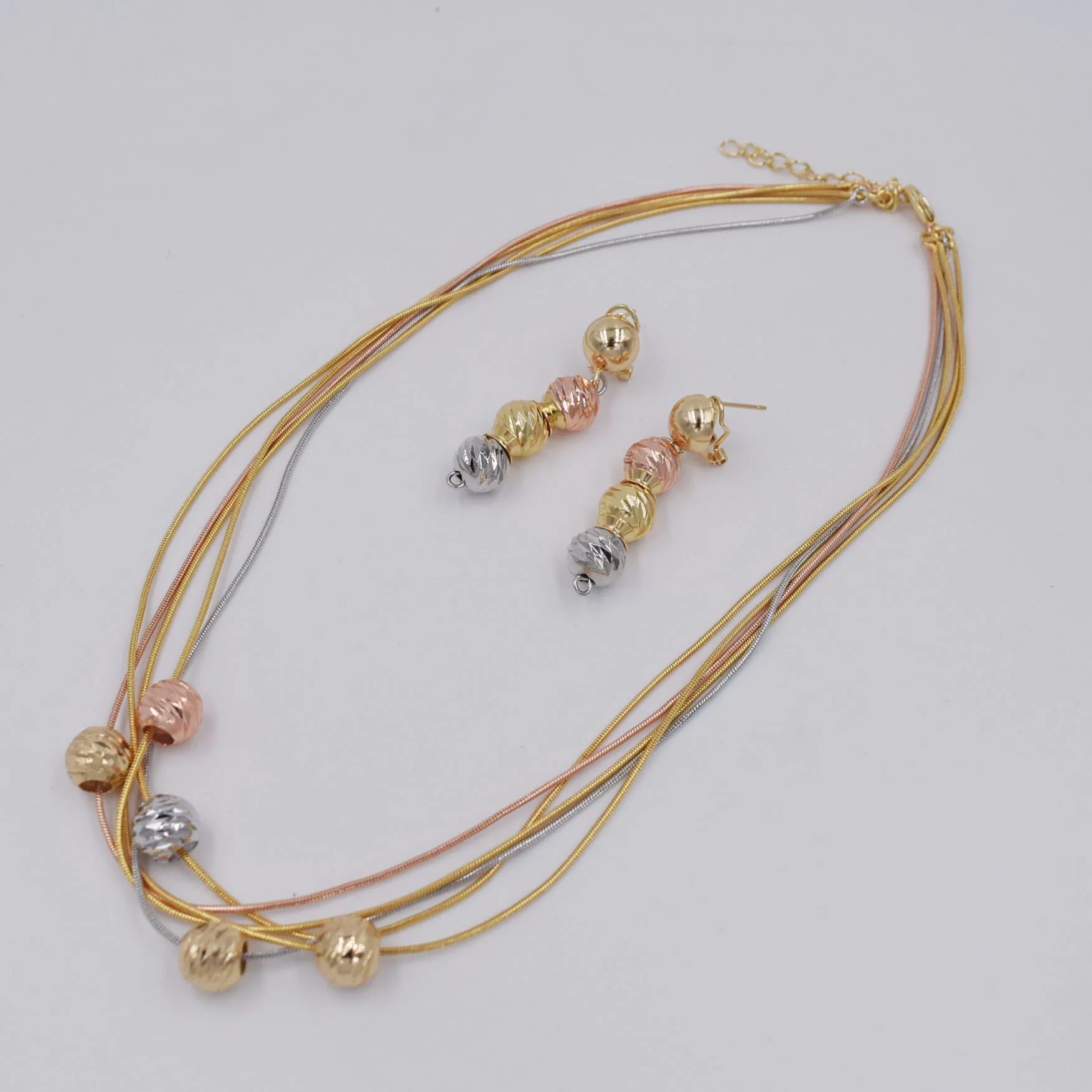 Высокое качество Дубай 3 цвета золотой цвет набор украшений для женщин