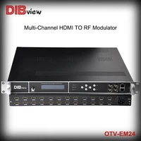 otv em24 multi channel hd h 264 encoder with up to 24 channels hdmi input to dvbc tatscisdb ttb rf output modulator