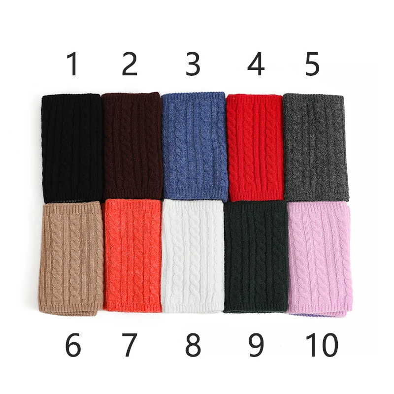 Unisex Ring Neck Scarves 2021 Winter Warm Snood Scarf Women Knit Solid Cotton Thick Double Side Magic Infinite Bandana |