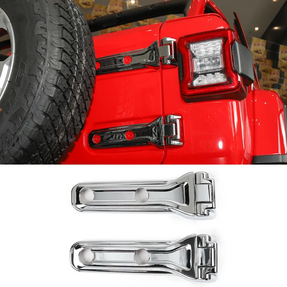 

2 шт., декоративные петли для задних дверей автомобиля Jeep 18 Wrangler
