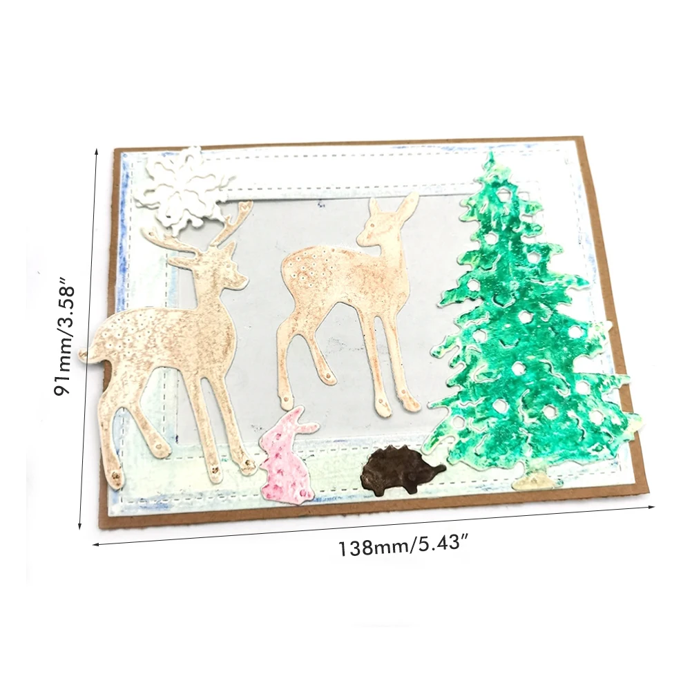 Рождественские Вырубные штампы сделай сам скрапбукинг искусственные фотобумага