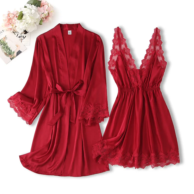 

Fiklyc underwear two pieces sexy women's robe & gown sets M L XL three size choosing lingerie home clothing lounge sets NEW