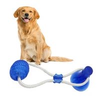 2020 dog toys silicon suction cup tug dog toy dogs push ball toy pet leakage food toys pet tooth cleaning dogs toothbrush brush