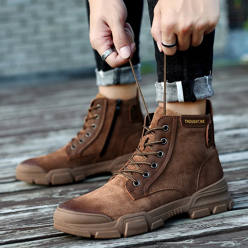 Новые ботинки зимние военные кожаные для мужчин боевые тактические askeri bot