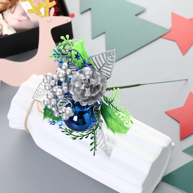 Leeiu 2 шт. искусственные фрукты ветка Рождественское украшение для дома новогодние