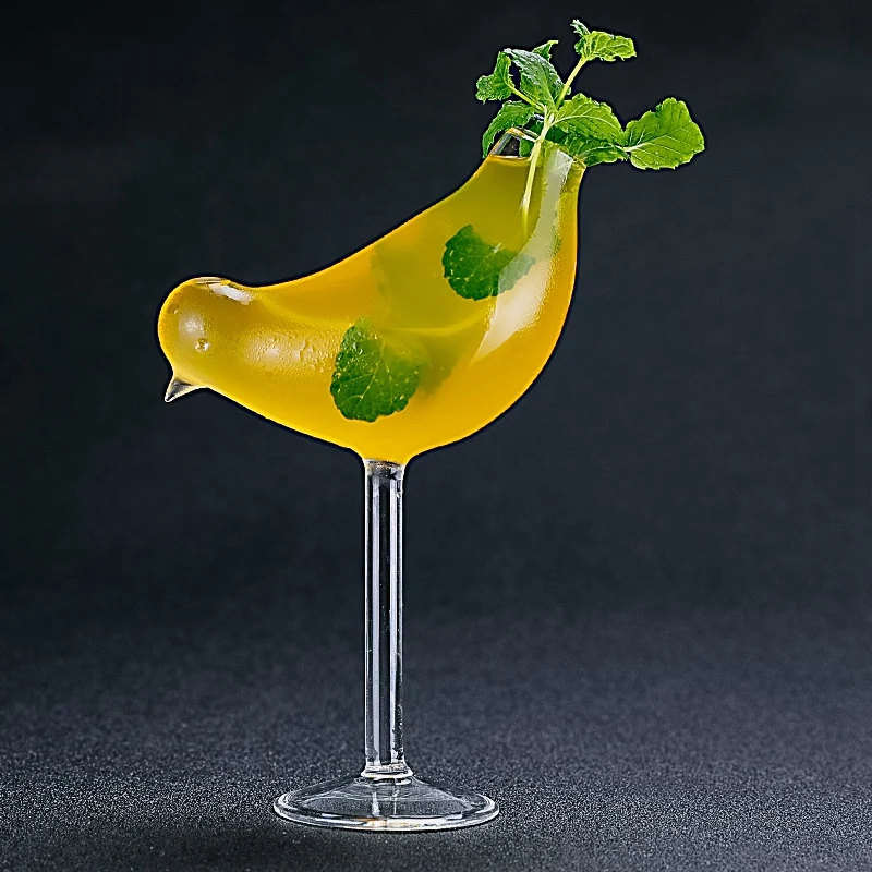 150Ml Creative Bird Shape Cocktail Goblet Glass Personality Molecular Smoked Modelling Fantasy Wine | Дом и сад