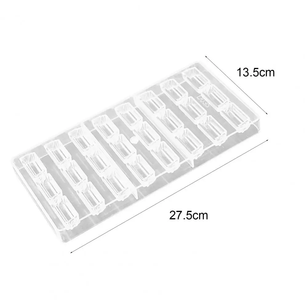 

New Style Chocolate Mold Reusable Food-grade Transparent Candy Bars Thick Baking Mould for Kitchen Baking Accessories Supplies