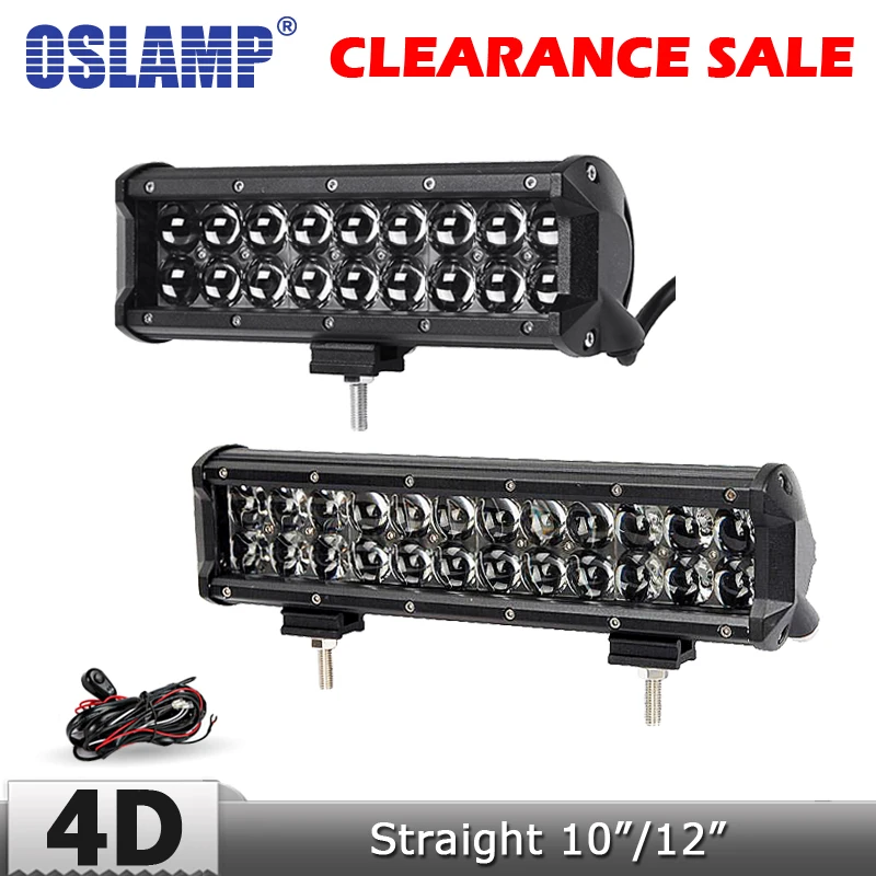Светодиодный прожектор Oslamp 4D 10 дюймов 90 Вт для внедорожников грузовиков