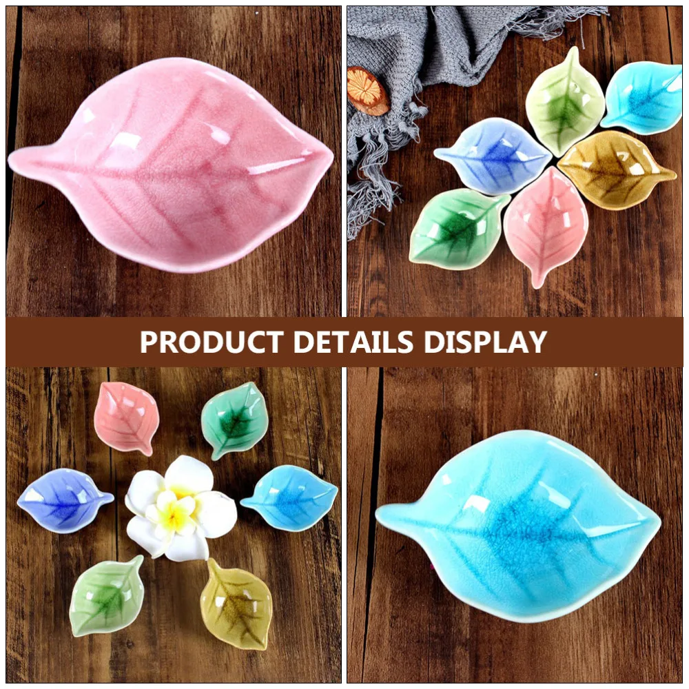 

5pcs Essential Oil Holders Small Ceramic Plates Aromatherapy Oil Storage Plates