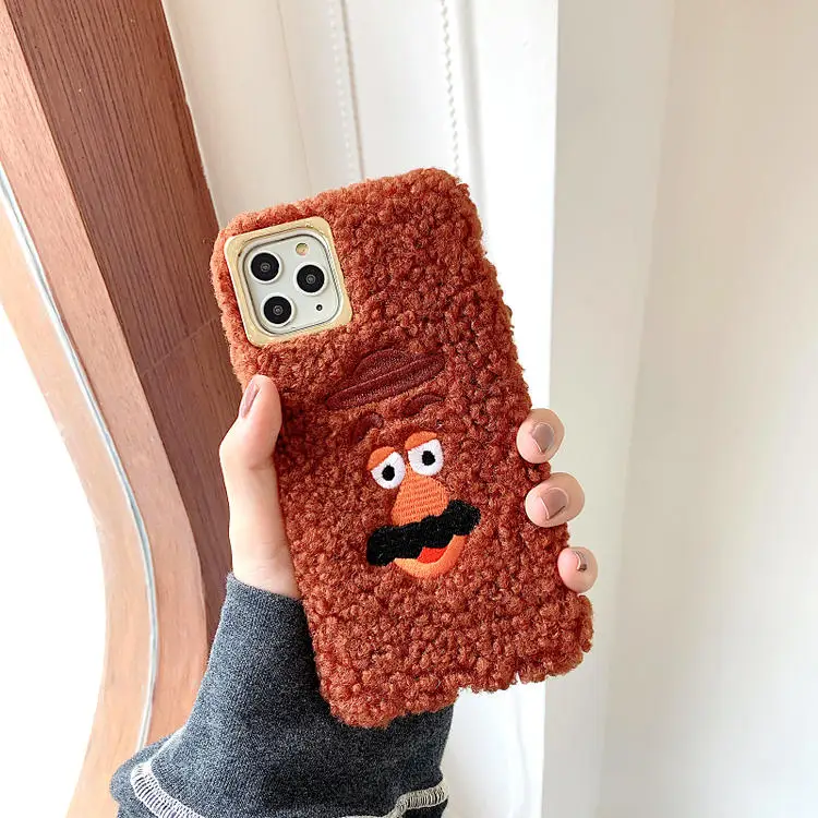 Для iPhone 11 Pro Max X XS XR Duffy Bear Monsters Tom Jerry Forky меховой пушистый теплый чехол для iPhone 7 8 Plus - Цвет: 10