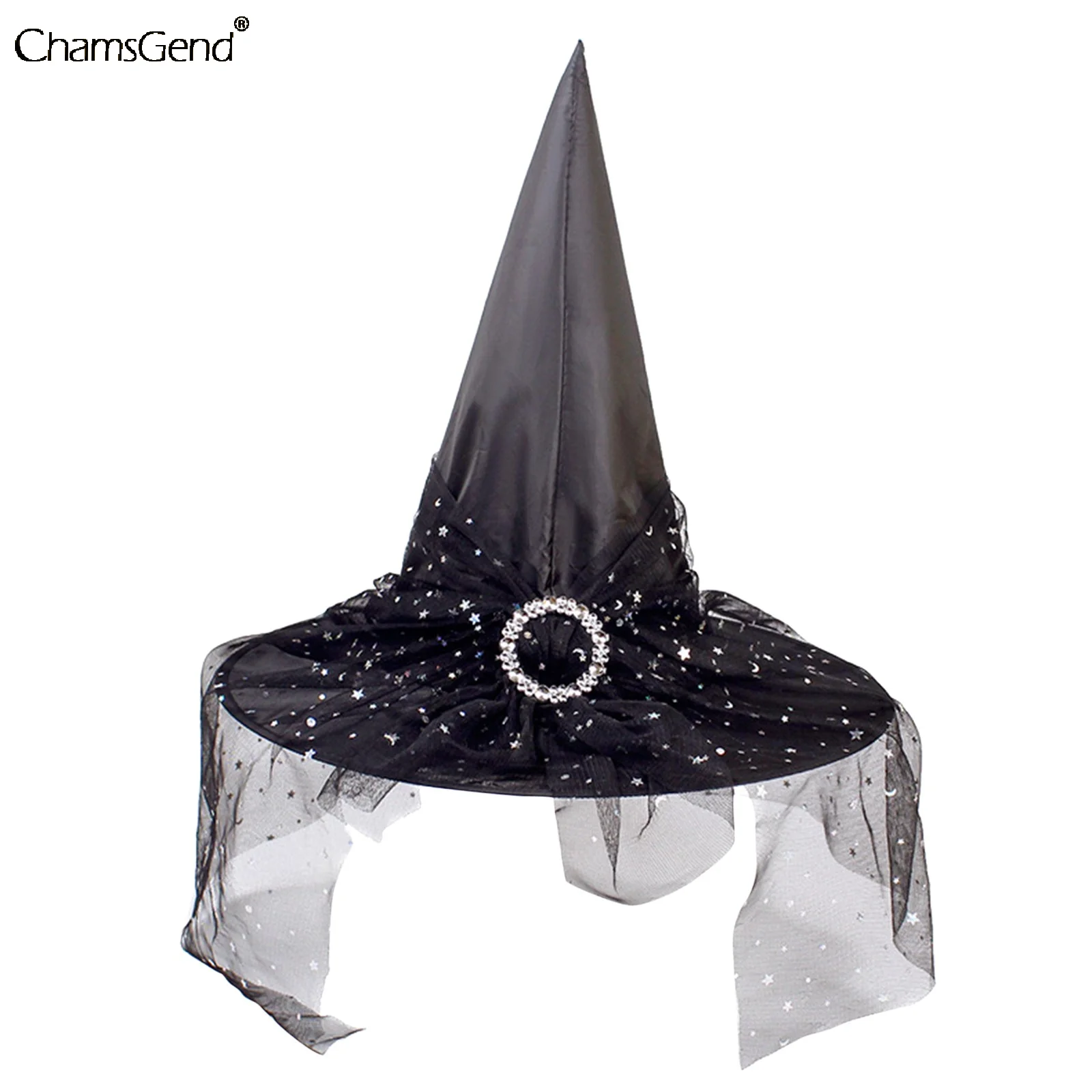 1 шт. шляпа ведьмы на Хэллоуин заостренный декор сетчатая головной убор косплей