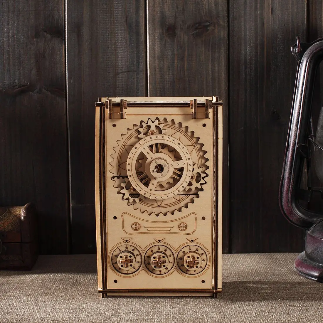 

3D Organ Password Treasure Box Wooden Mechanical Puzzles DIY Assembly Model