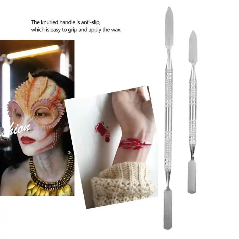 Портативный двухсторонний шпатель из нержавеющей стали аппликатор для