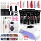 Набор для маникюра с УФ-лампой 72 Вт и полимерным гелем