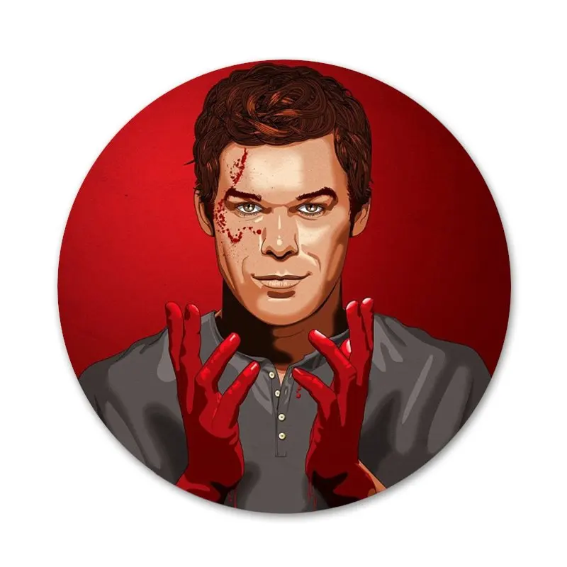 Значки с крестом крови Декстера Моргана значки металлические для украшения