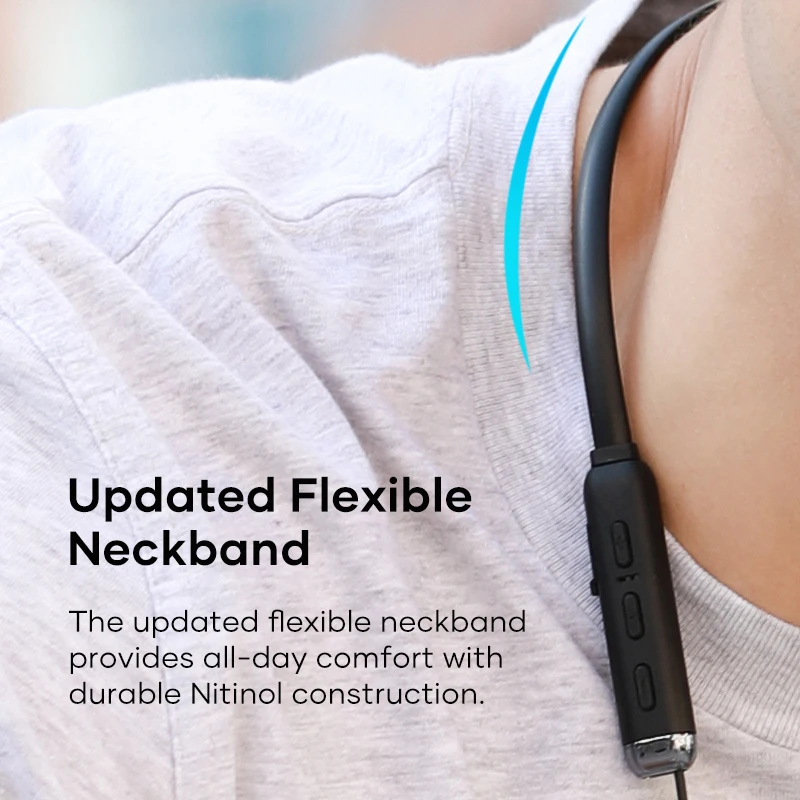 Wavefun Flex 3 шейным Bluetooth наушники 24 битный aptX HD AAC Беспроводной Наушники 30 часов