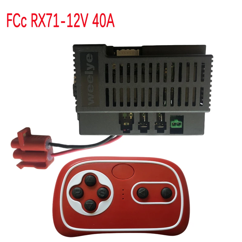 

Berica Weelye RX71 12V High Power Children's Electric car 2.4G Bluetooth Remote Control Receiver Controller with Smooth Start