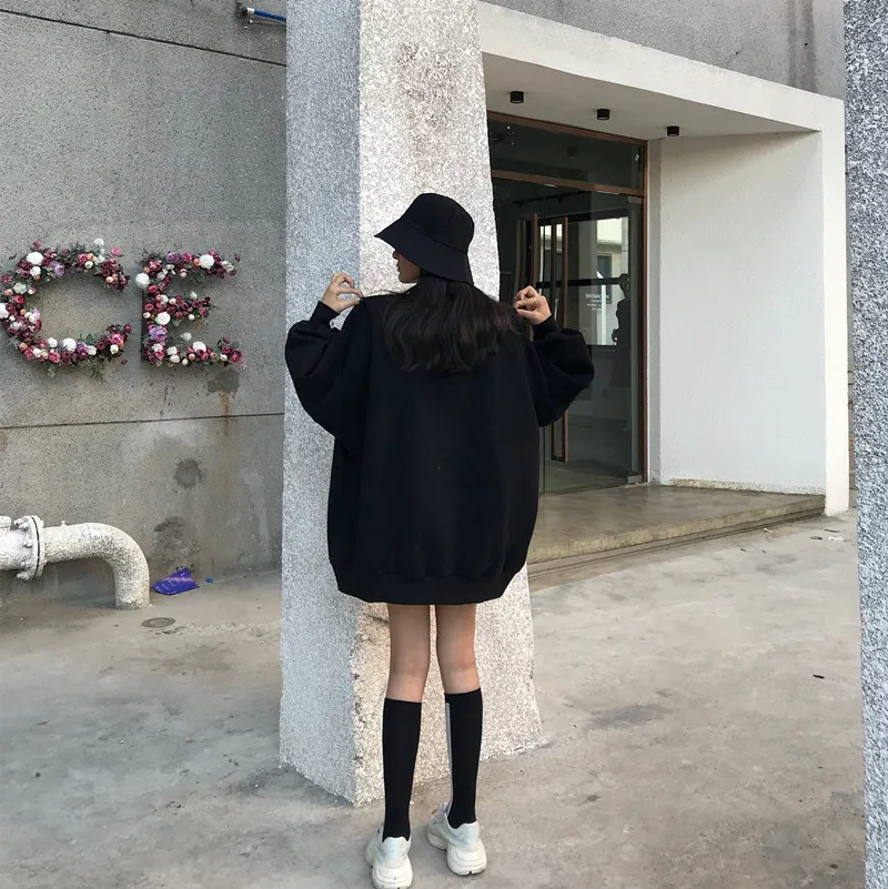 Timis Li Весна негабаритных кофты женские толстовки с капюшоном и длинными рукавами