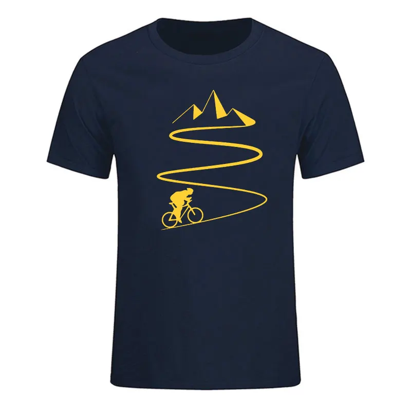 

Mountain Bike Heartbeat Cotton Funny Biker T Shirt Oversized Custom Short Sleeve Mens Bicycle Cycling T-shirt