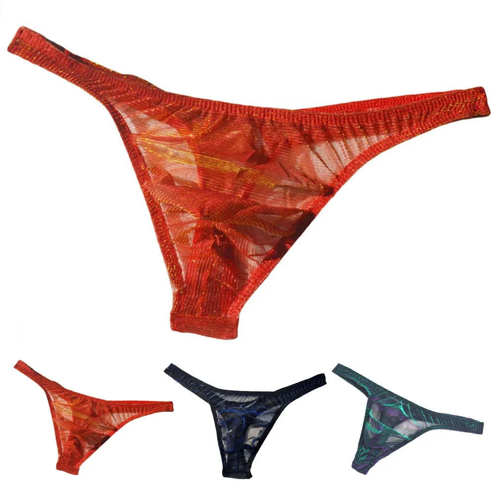 

Seamless Men Underwear Briefs Shorts Pouch Lingerie Underpants Bottoms Pants Transparent Low Rise Panties Briefs Sexy Lingerie
