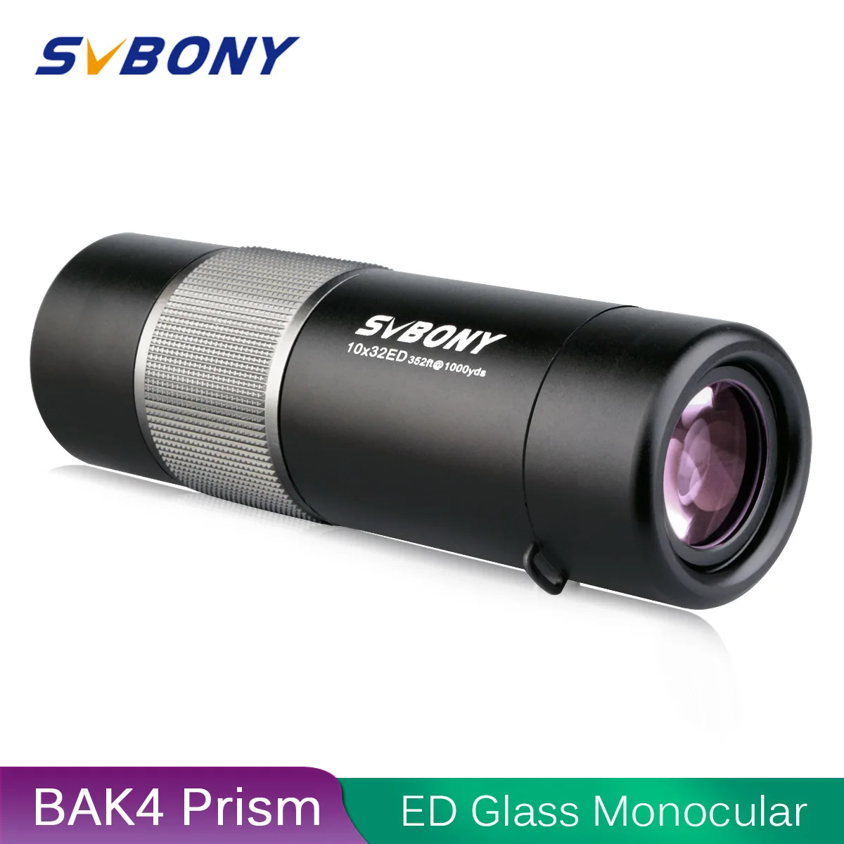 SVBONY 10x32 ED Монокуляр экстра-Низкая дисперсия Bak4 стекло Монокуляр бинокль фазовая коррекция IPX7 водонепроницаемый телескоп F9329D