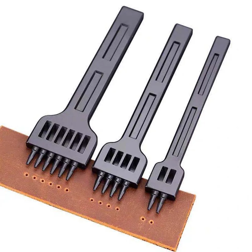 

2/4/6 Prong Leather Punch Tools for Working With Leather Button Installer Alloy Steel Tools for Eyelet Punch Crafts
