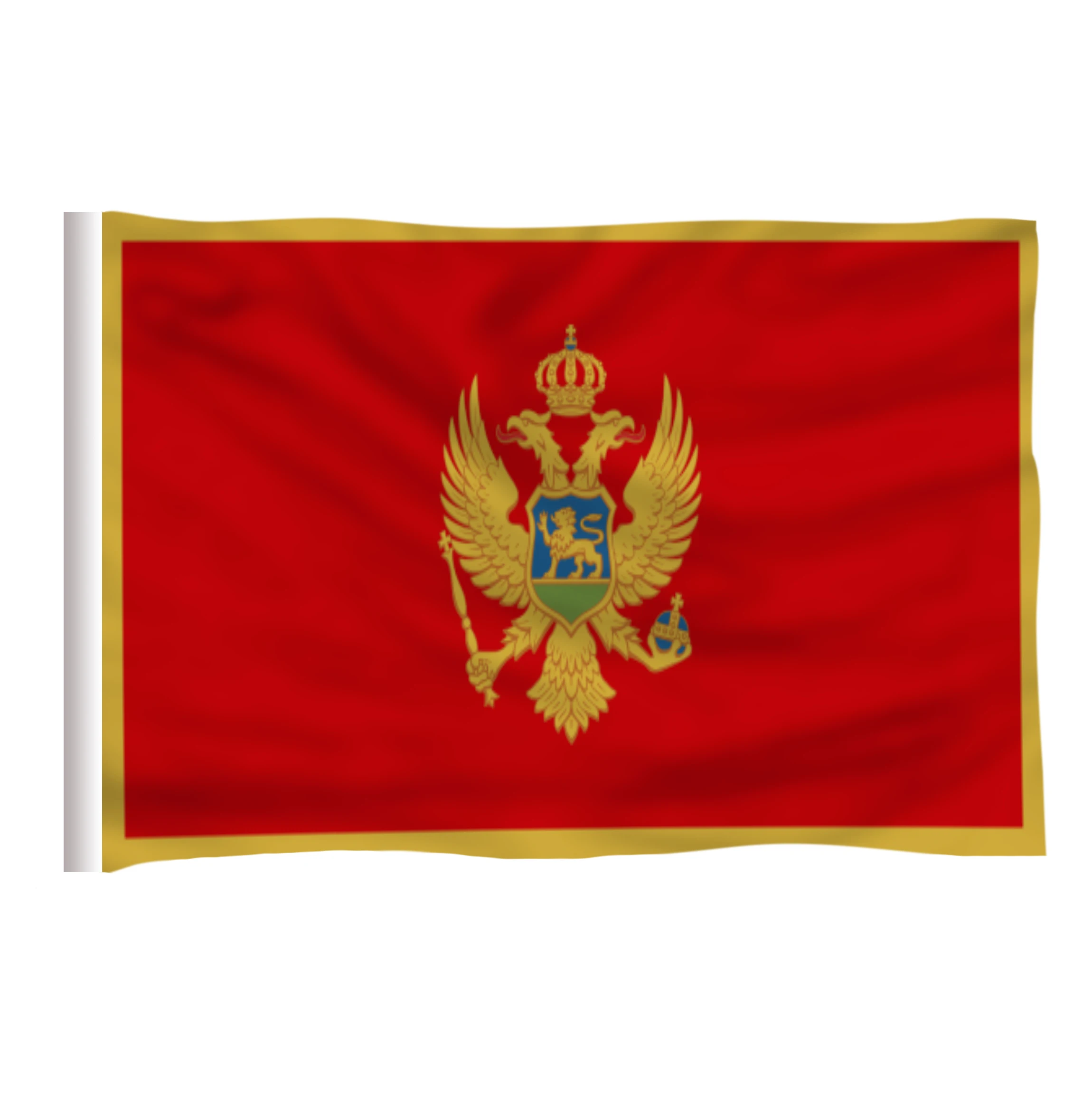 Флаг Montenegro (ME) полиэстер флаг 5*3 фута 150*90 см все цвета логотипы|Флаги баннеры и