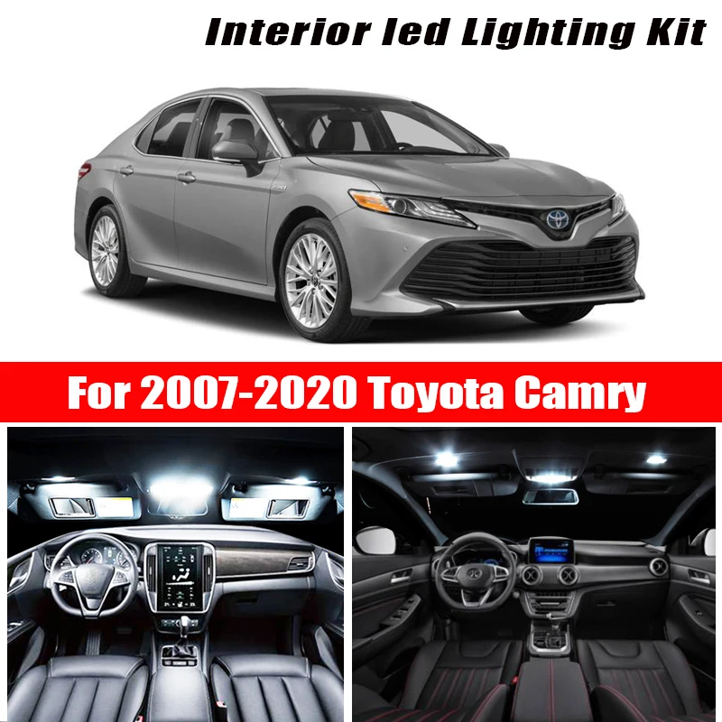 Для 2007 2020 Toyota Camry белый автомобильный аксессуар Canbus безошибочный светодиодный
