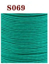 S069 green blue Отличное качество 0,6 мм кожаный вощенный шнур нить полиэстер круглый воск нить 80 м длинный - Цвет: S069 green blue