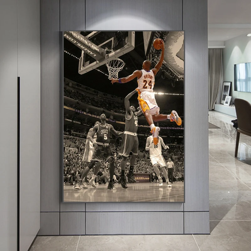 

Famous Basketball Player Portrait Canvas Painting Wall Art Pictures Print Posters Modren For Living Room Home Decoration Cuadros