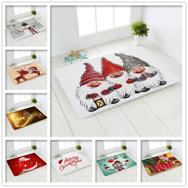 

Рождественское украшение, Рождественское украшение для дома, абсорбирующие Нескользящие мягкие коврики, Безликий лес для пожилых людей, Ро...