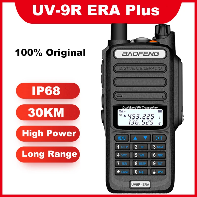 Рация Baofeng двухсторонняя радиостанция UV 9R ERA Plus дальность действия 30 км