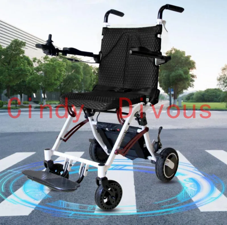 

Высококачественная легкая складная инвалидная коляска с электроприводом, Вес нетто: 18 кг для инвалидов