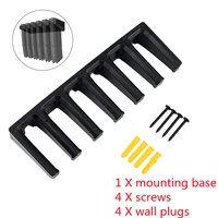 abs 6x standard pmag wall mount magazine rack family magazine storage rack for glock for hunting sturdy precise