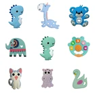 1 шт., детский Силиконовый грызунок в виде динозавра