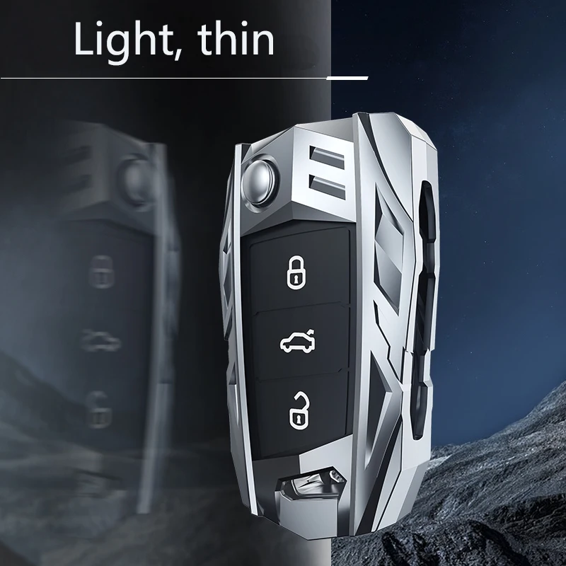 

New Fashion Car Key Cover Case Shell For Volkswagen VW Golf 7 mk7 Skoda Octavia A7 for SEAT Leon Ibiza 3 Car-styling